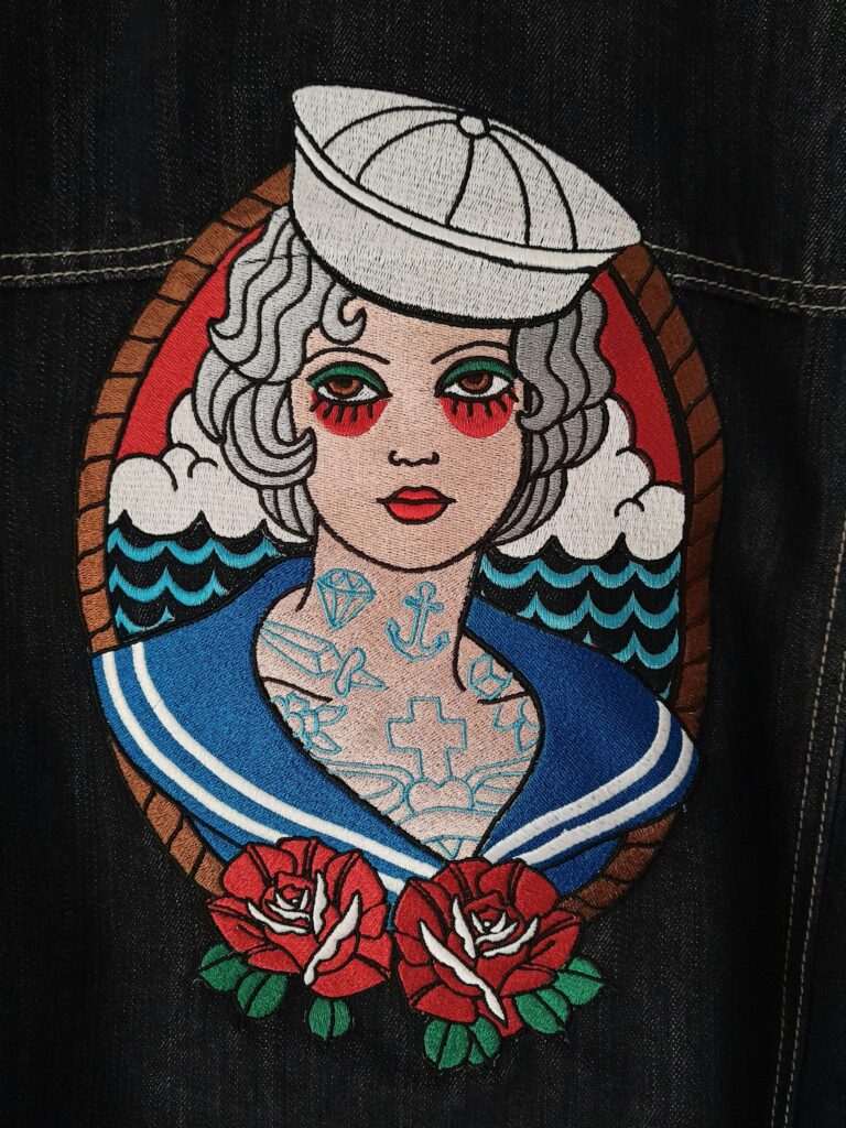 La Veste Tatouée broderie personnalisée Rennes