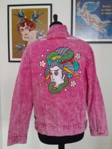 La veste Tatouée veste brodée rennes