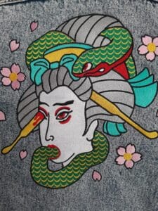 La Veste Tatouée broderie personnalisée Rennes