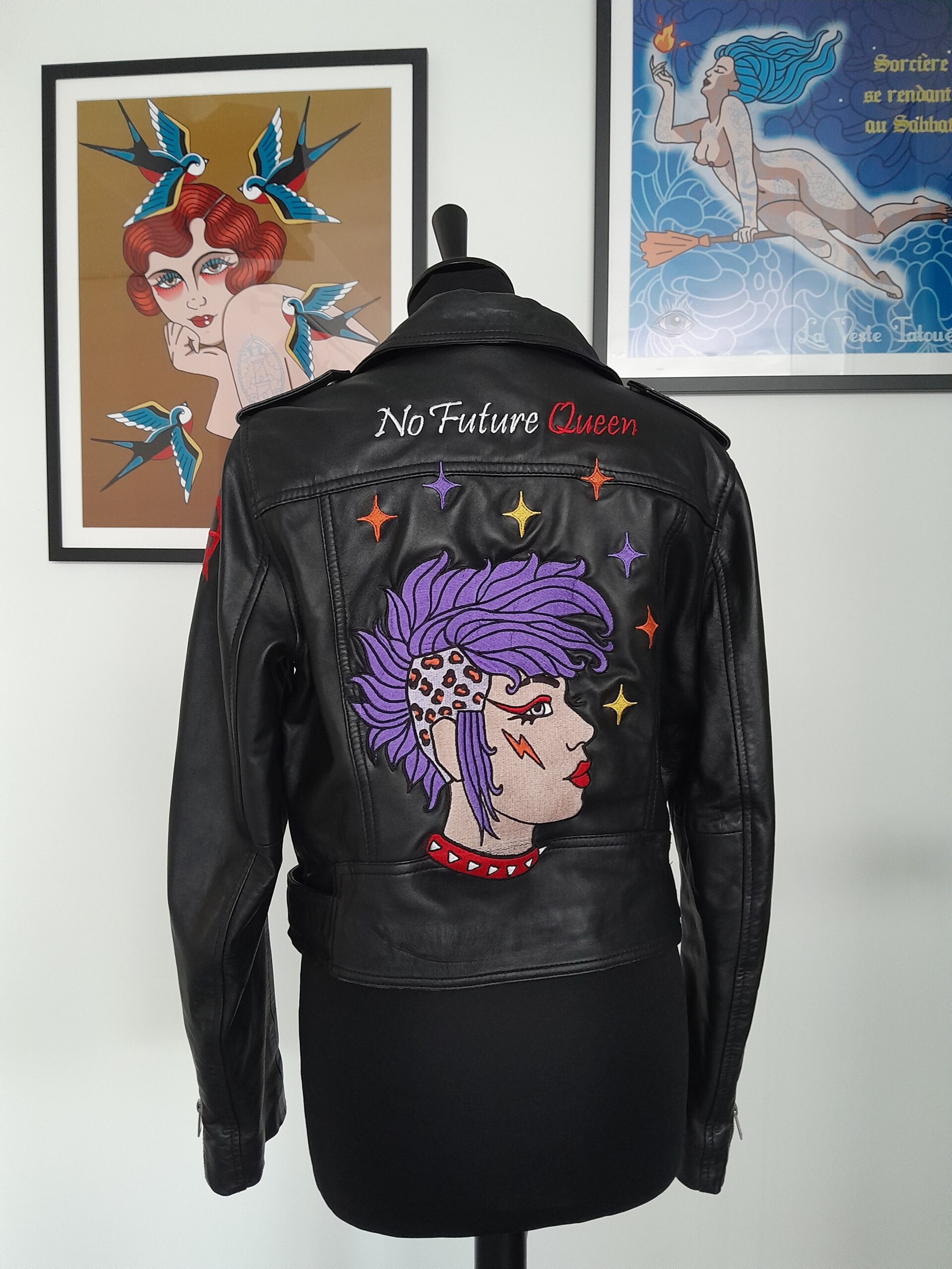 La Veste Tatouée veste brodé sur mesure Rennes
