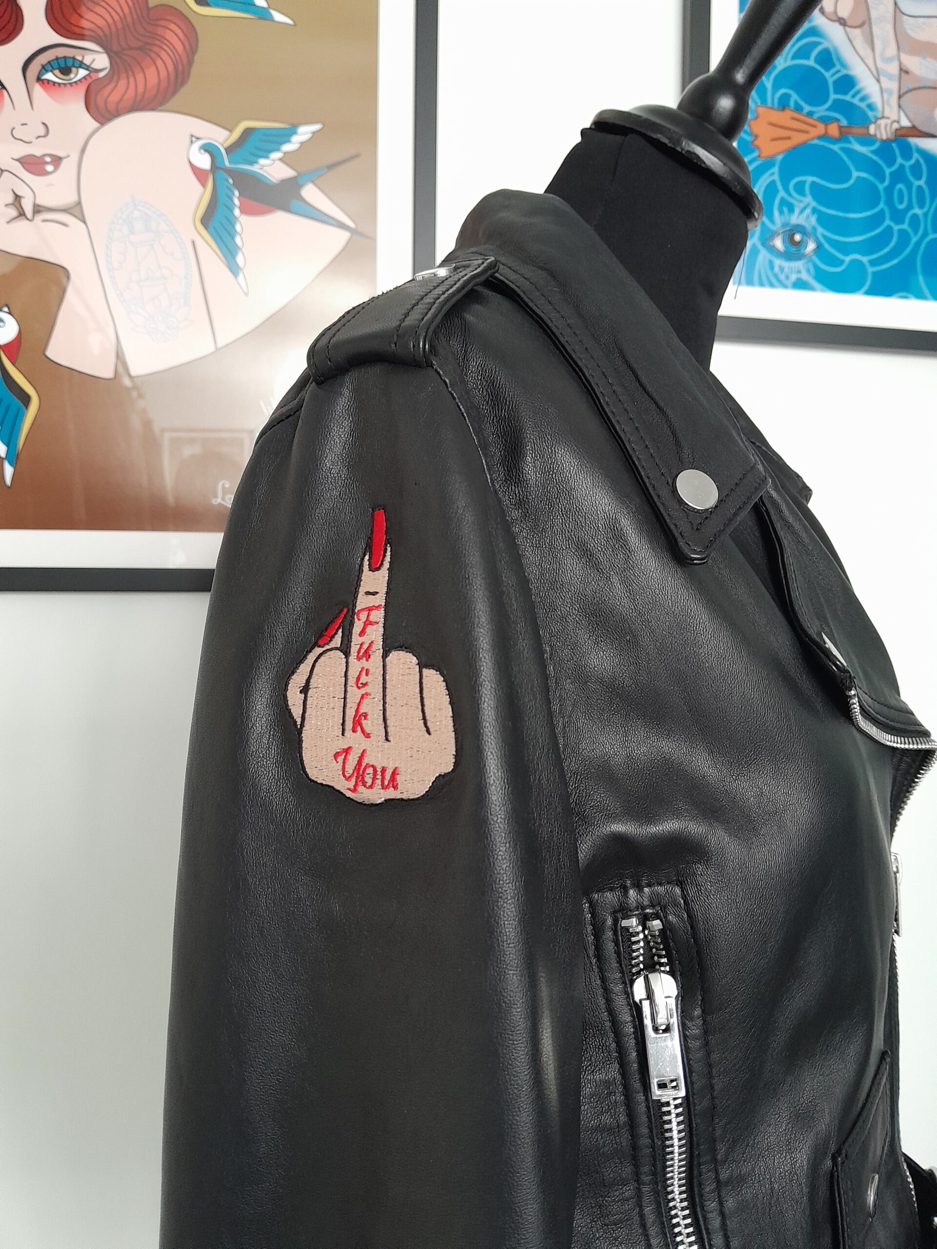 La Veste Tatouée veste brodé sur mesure Rennes