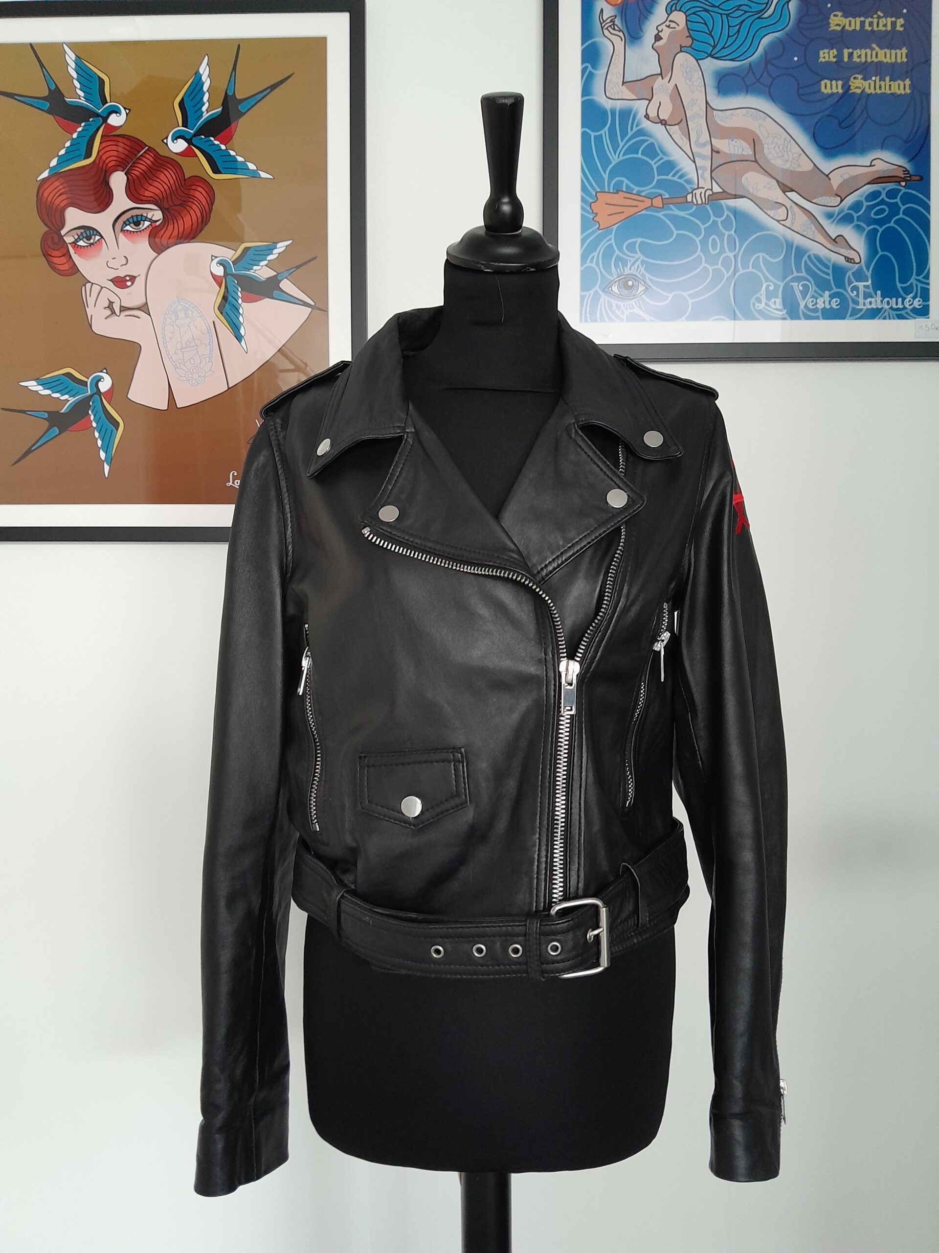 La Veste Tatouée veste brodé sur mesure Rennes