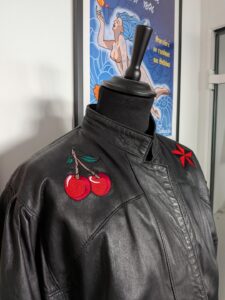 la veste tatouee cuir vintage