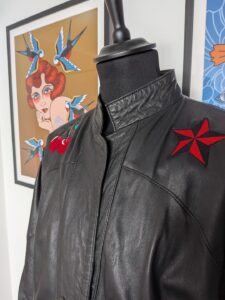 la veste tatouee cuir vintage