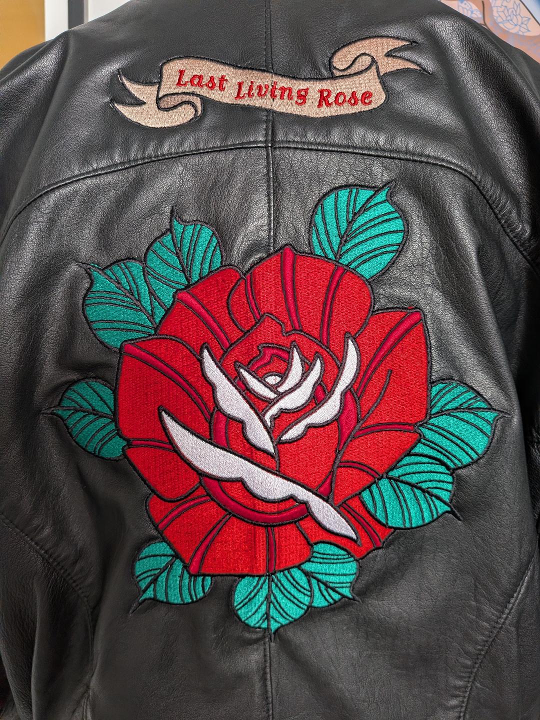 la veste tatouee cuir vintage