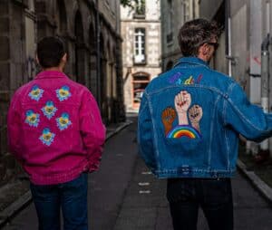 La Veste Tatouée broderie personnalisée Rennes