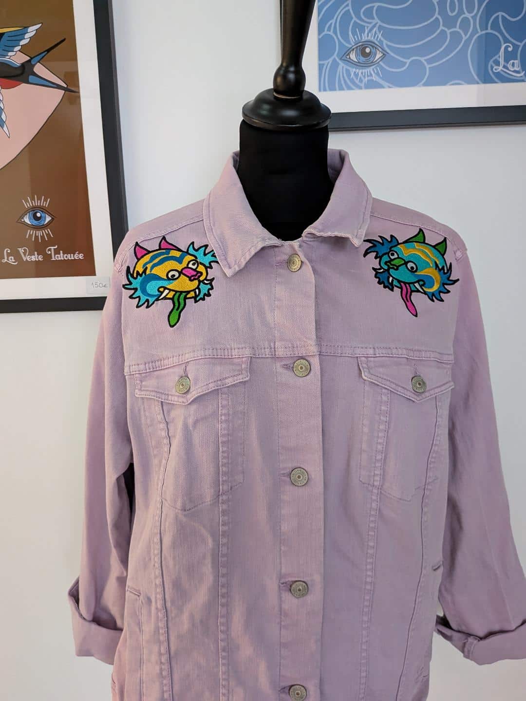 La Veste Tatouée broderie personnalisée Rennes