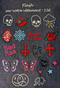 La Veste Tatouée broderie Rennes