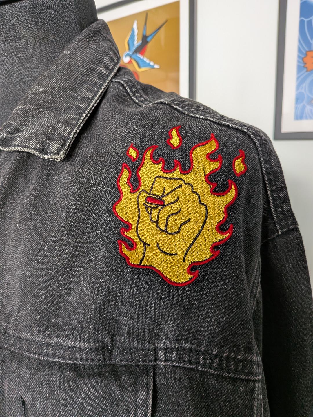 La Veste Tatouée broderie personnalisée rennes