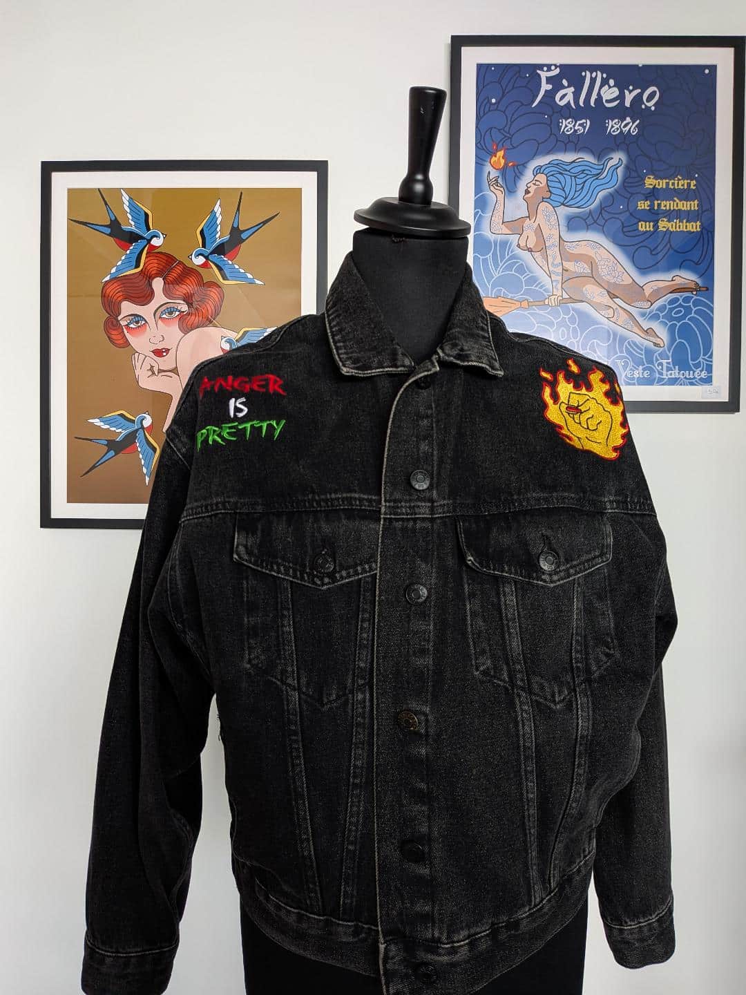 La Veste Tatouée broderie personnalisée rennes