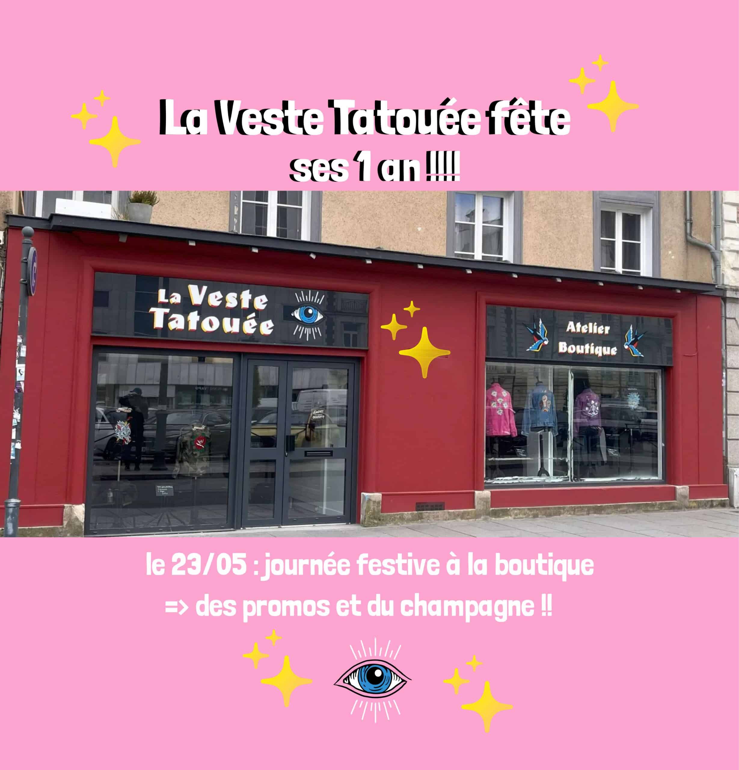 La Veste Tatouee broderie personnalisée à Rennes